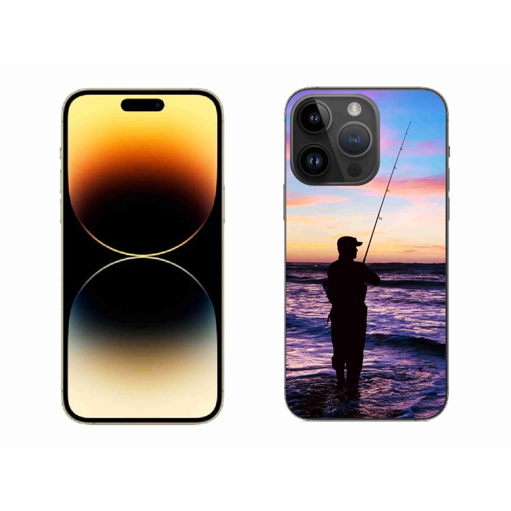 Gelový kryt mmCase na iPhone 14 Pro Max - rybaření 1