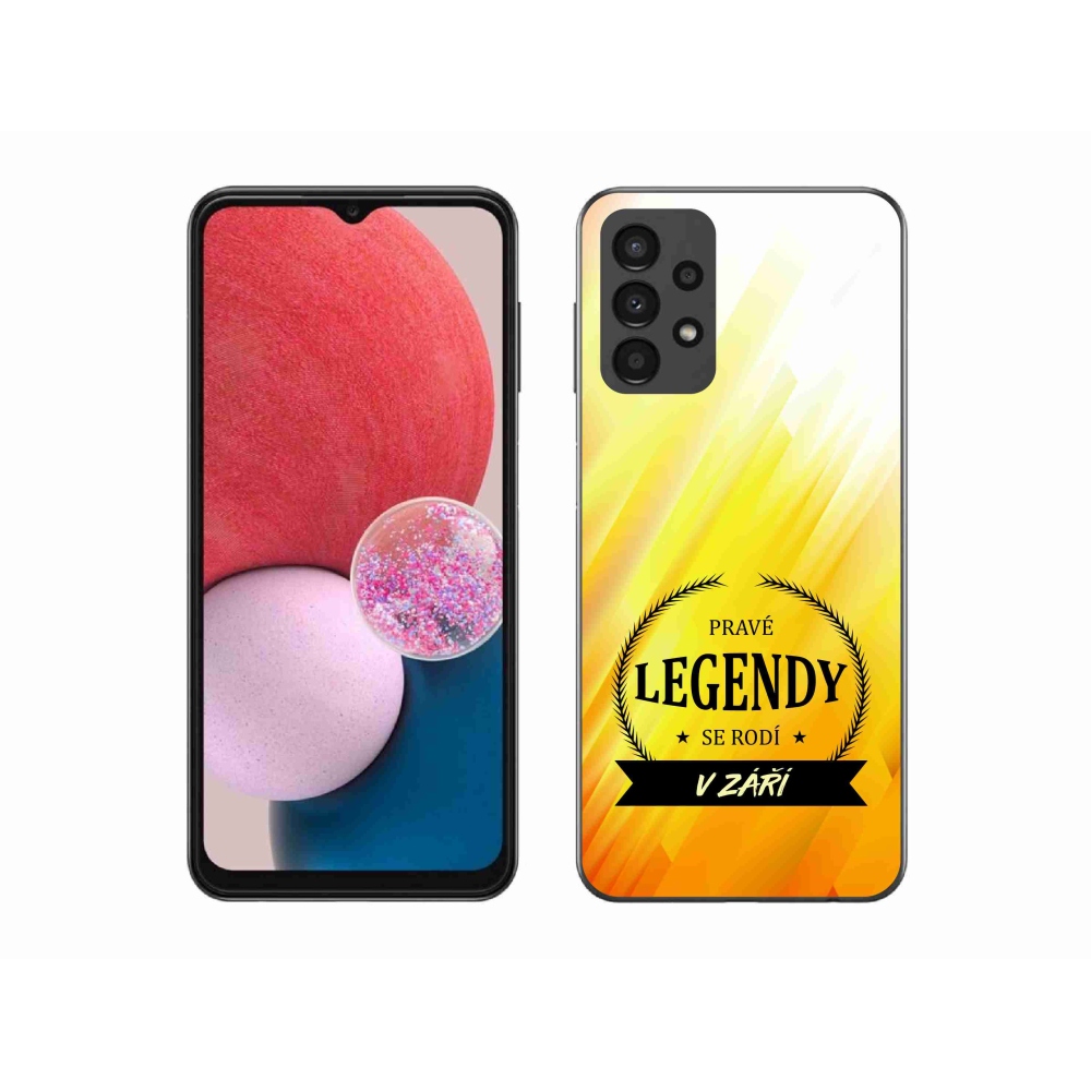 Gelový kryt mmCase na Samsung Galaxy A13 4G - legendy v září žluté pozadí
