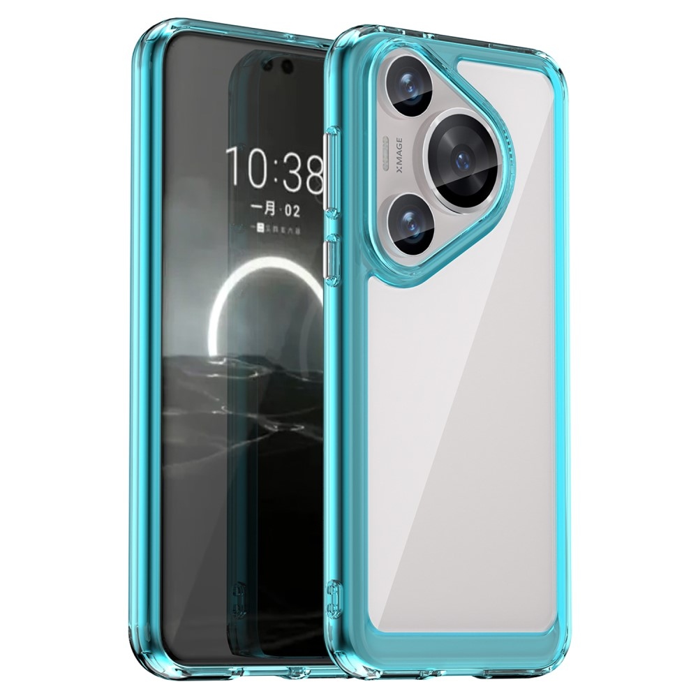 Gelový obal s pevnými zády na Huawei Pura 70 Pro - světlemodrý