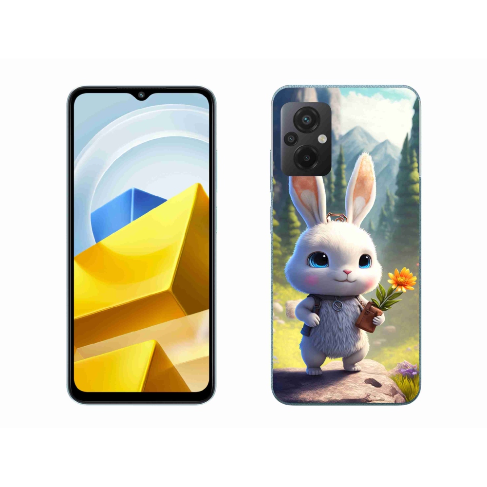 Gelový kryt mmCase na Xiaomi Poco M5 4G - roztomilý králíček