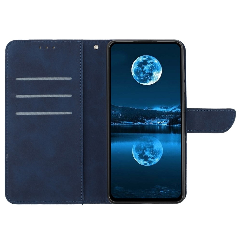 Linesy knížkové pouzdro na Xiaomi Redmi A5 (171.7x77.8x8.3mm) - modré