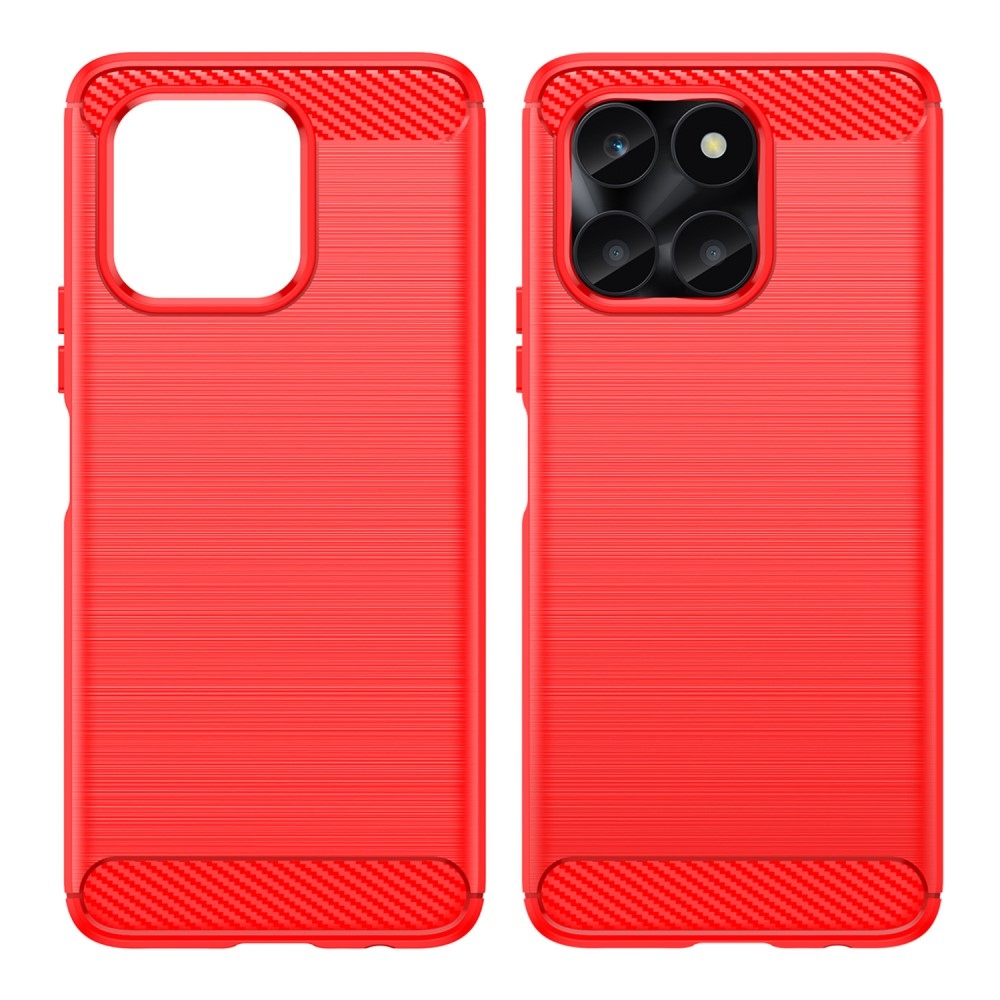 Carbon odolný gelový obal na Honor X6a - červený