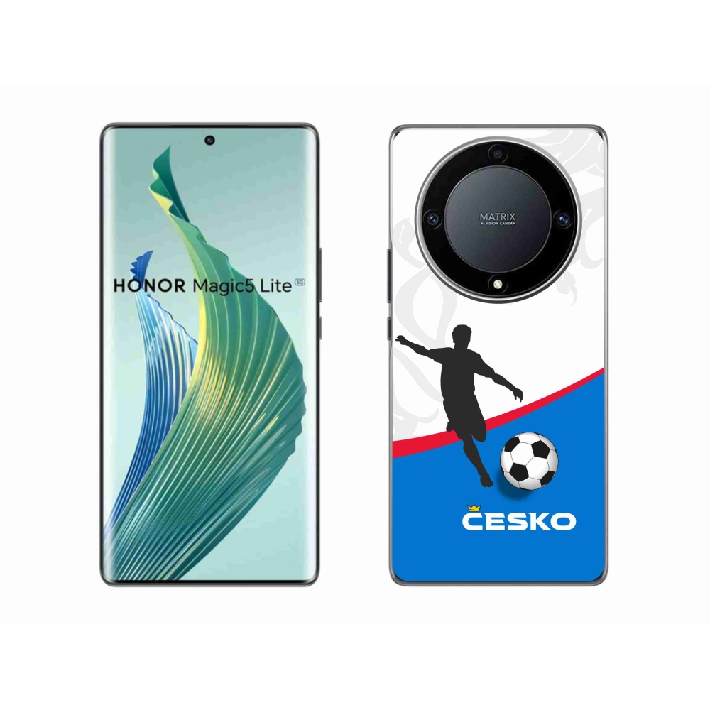 Gelový kryt mmCase na Honor Magic 5 Lite 5G - fotbal Česko 1