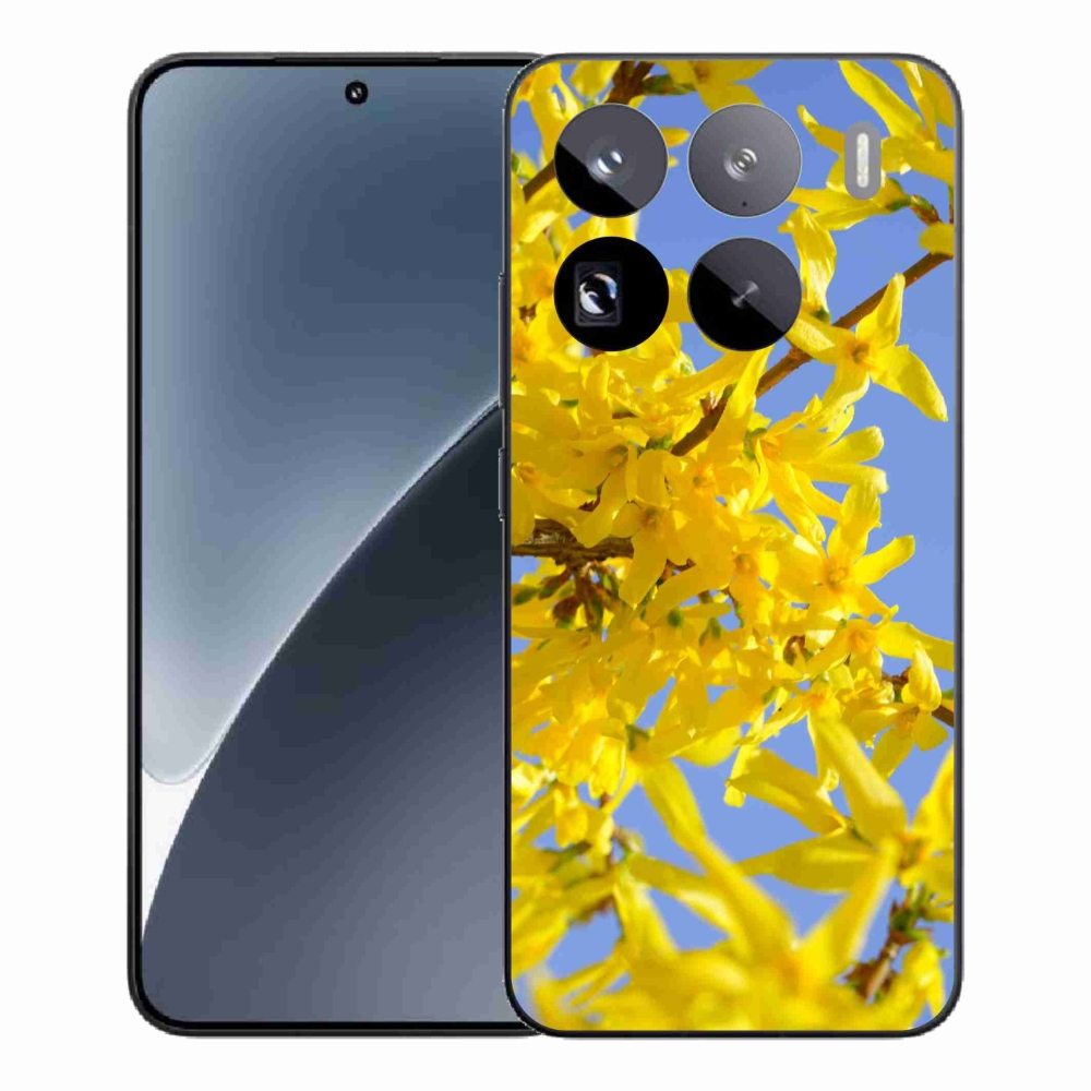 Gelový kryt mmCase na Xiaomi 15 Pro - žluté květy