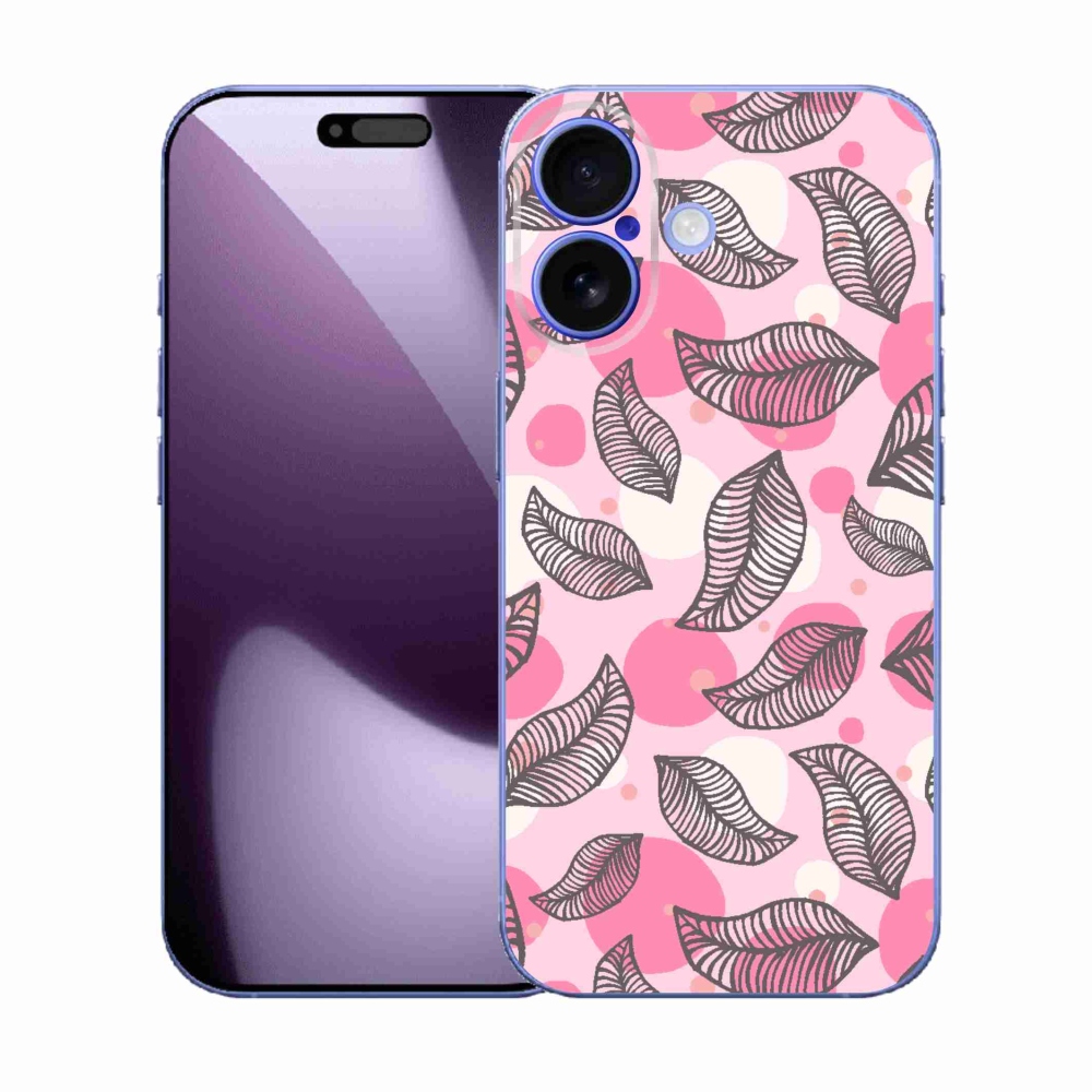 Gelový kryt mmCase na iPhone 17 - kreslené padající listy