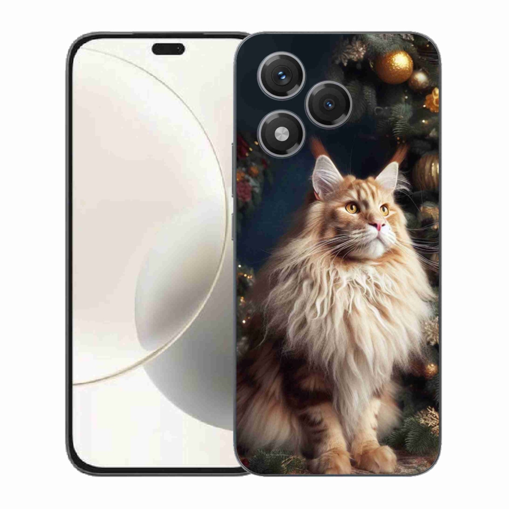 Gelový kryt mmCase na Honor 400 Lite - kočka u stromku