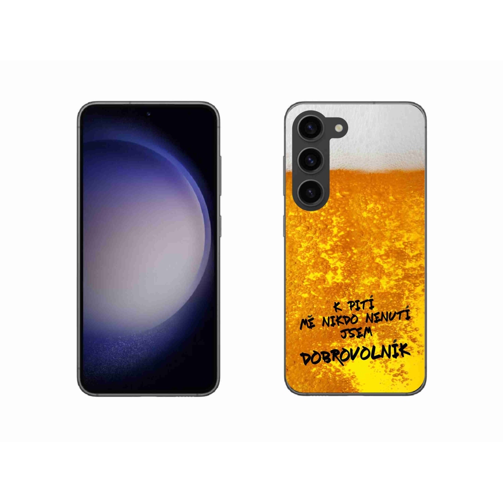 Gelový kryt mmCase na Samsung Galaxy S23 5G - pivní motiv 4