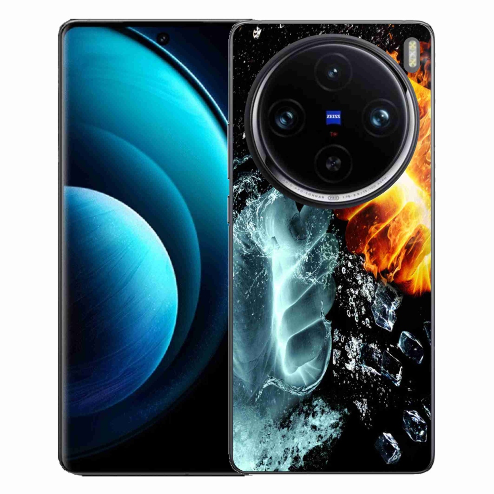 Gelový kryt mmCase na Vivo X100 Pro 5G - voda a oheň