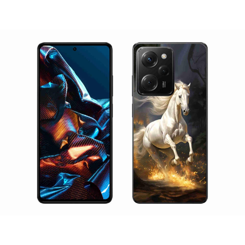 Gelový kryt mmCase na Xiaomi Poco X5 Pro 5G - bílý kůň 2