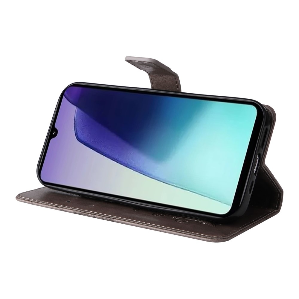 Big Butterfly knížkové pouzdro na Xiaomi Redmi 14C/Poco C75 - šedé