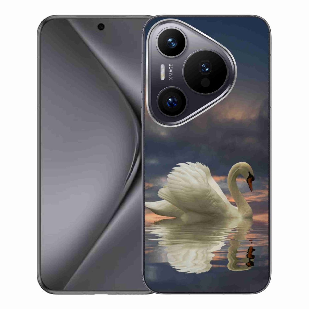 Gelový kryt mmCase na Huawei Pura 70 Pro - labuť