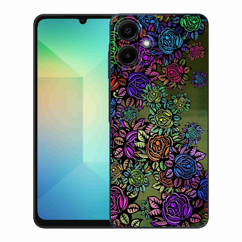 Gelový kryt mmCase na Samsung Galaxy A06 4G - květiny 6