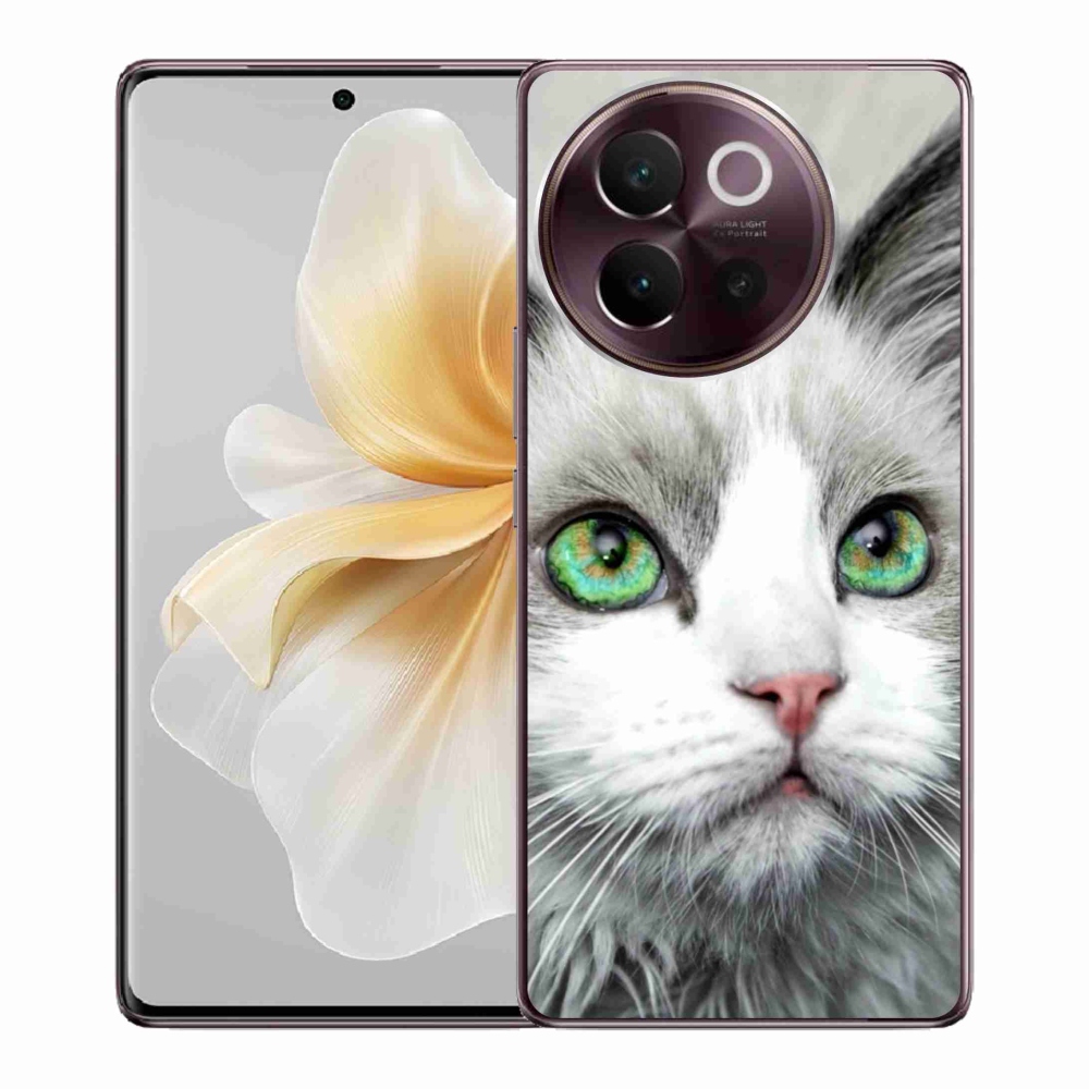 Gelový kryt mmCase na Vivo V40 Lite 5G - kočičí pohled