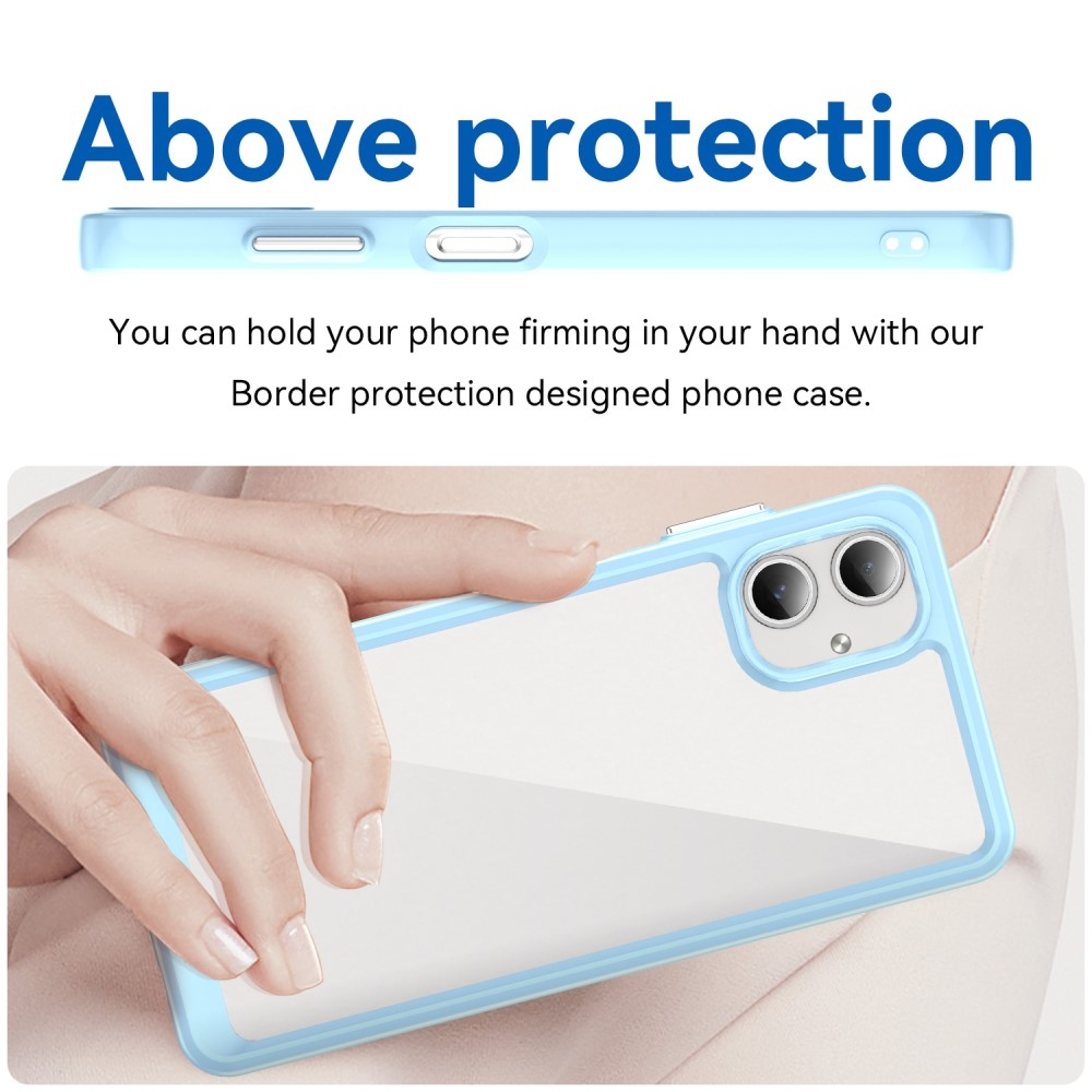 Gelový obal s pevnými zády na Samsung Galaxy A06 4G - modrý
