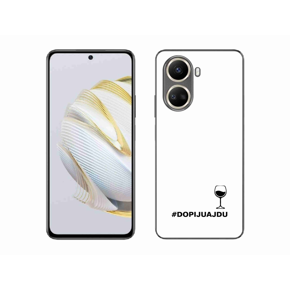 Gelový kryt mmCase na Huawei Nova 10 SE - vinný motiv bílé pozadí
