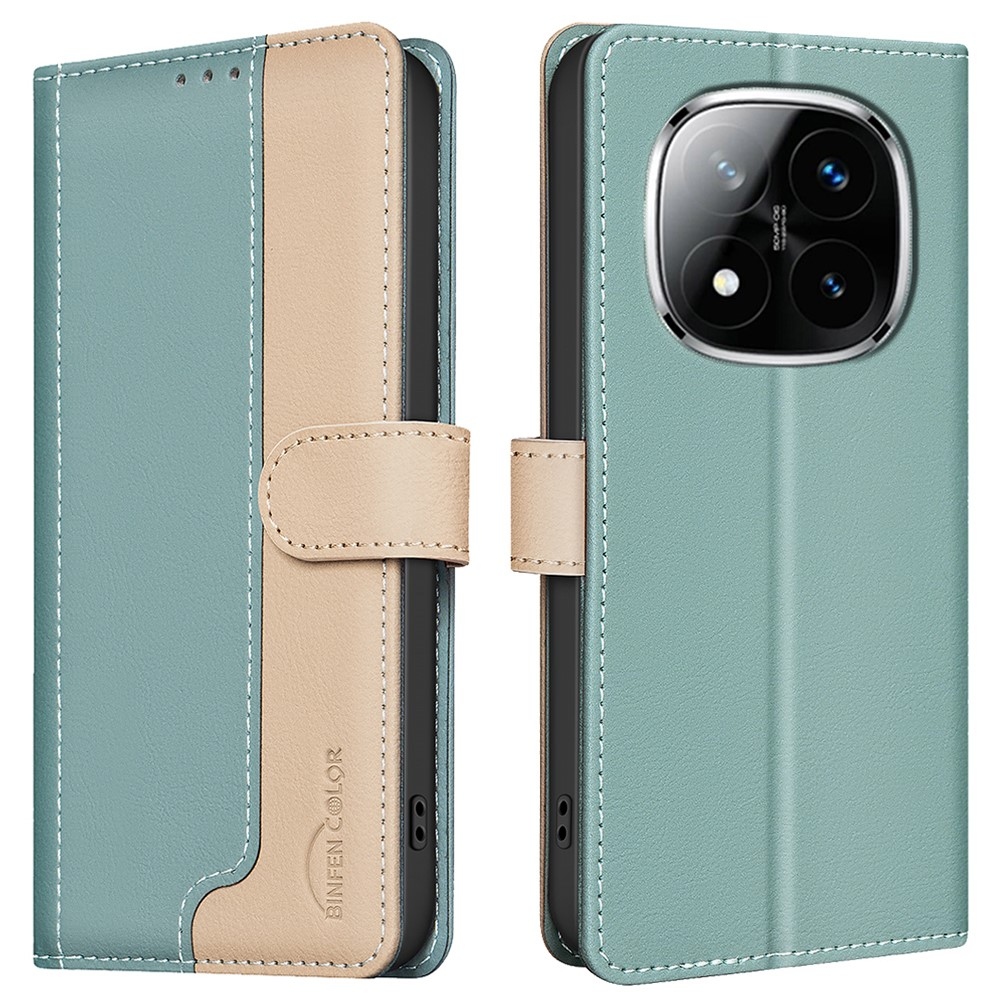 BNF DUO knížkové pouzdro na Xiaomi Redmi Note 14 Pro - zelené