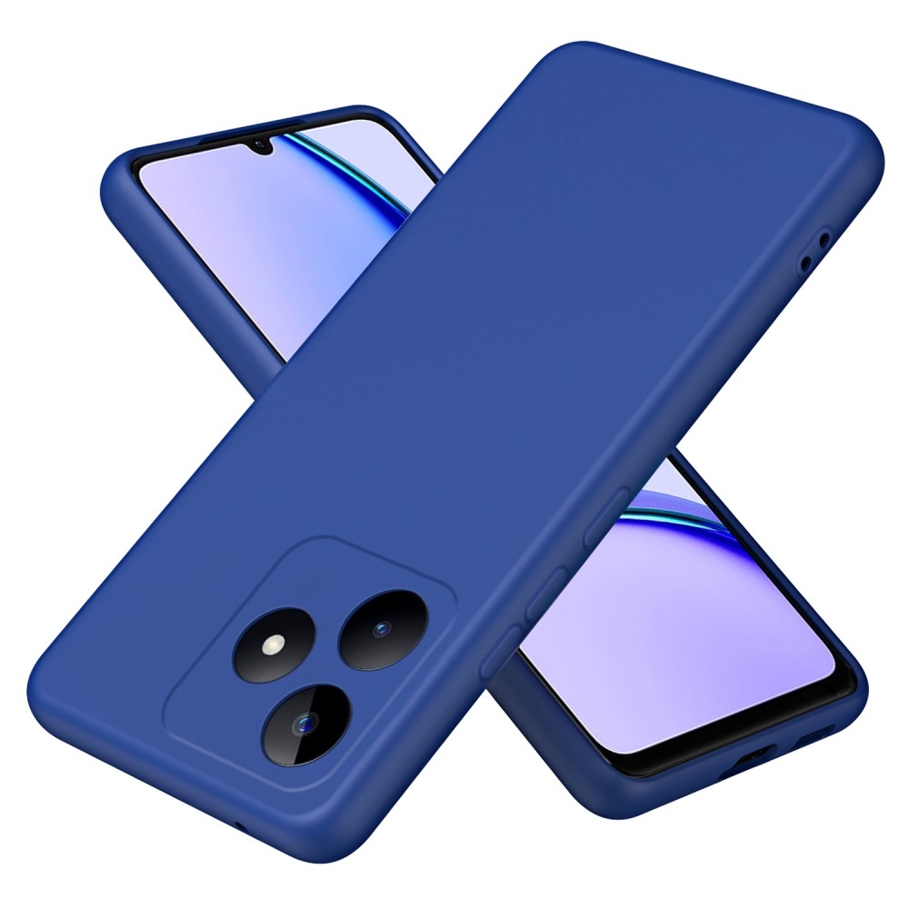 Matte gelový obal na mobil Realme C51/C53 - modrý