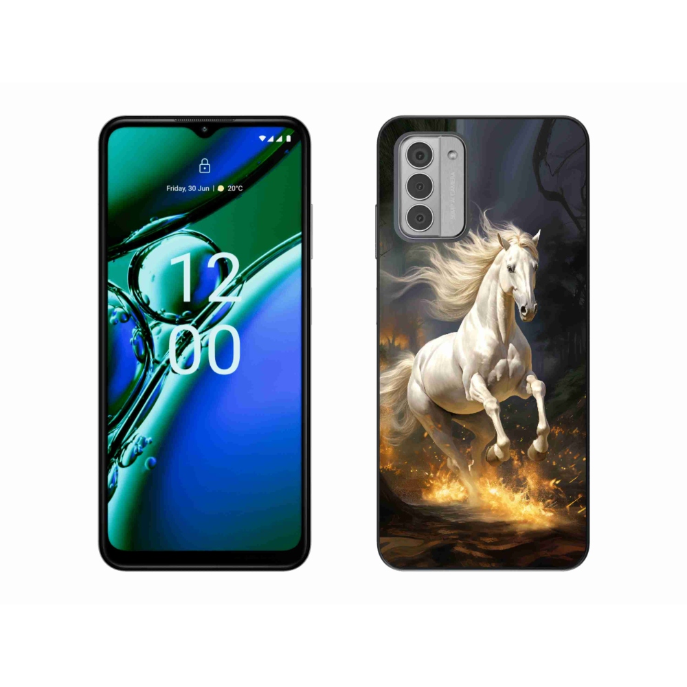 Gelový kryt mmCase na Nokia G42 - bílý kůň 2