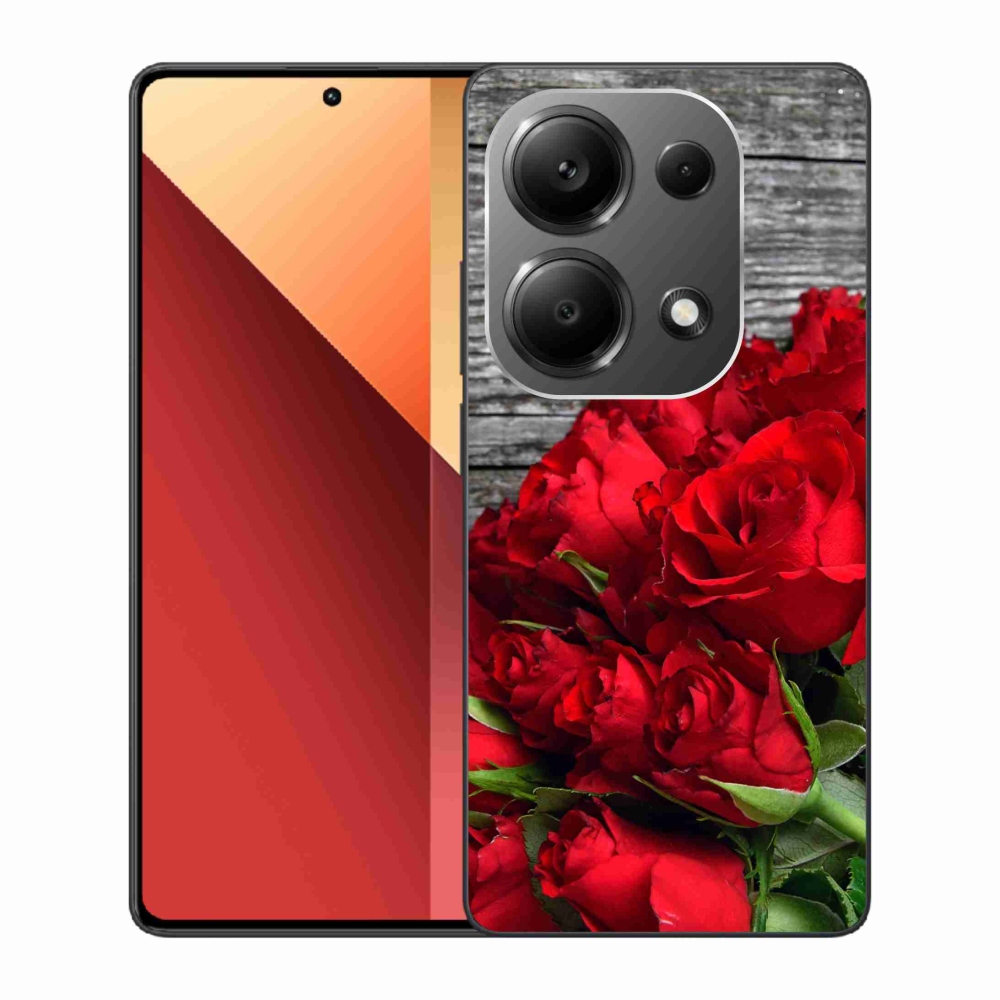 Gelový kryt mmCase na Xiaomi Redmi Note 13 Pro 4G/Poco M6 Pro - červené růže