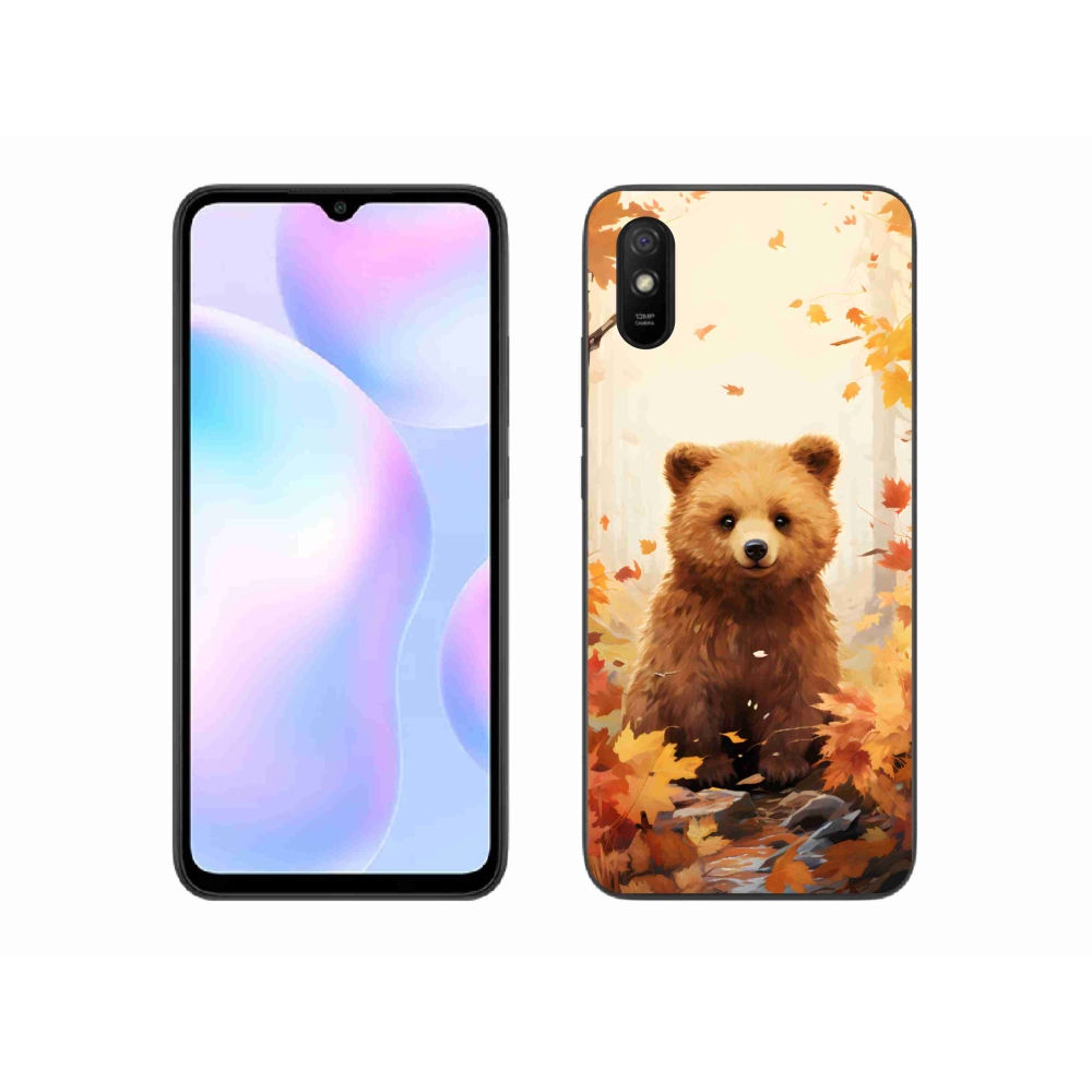 Gelový kryt mmCase na Xiaomi Redmi 9A - medvěd v lese