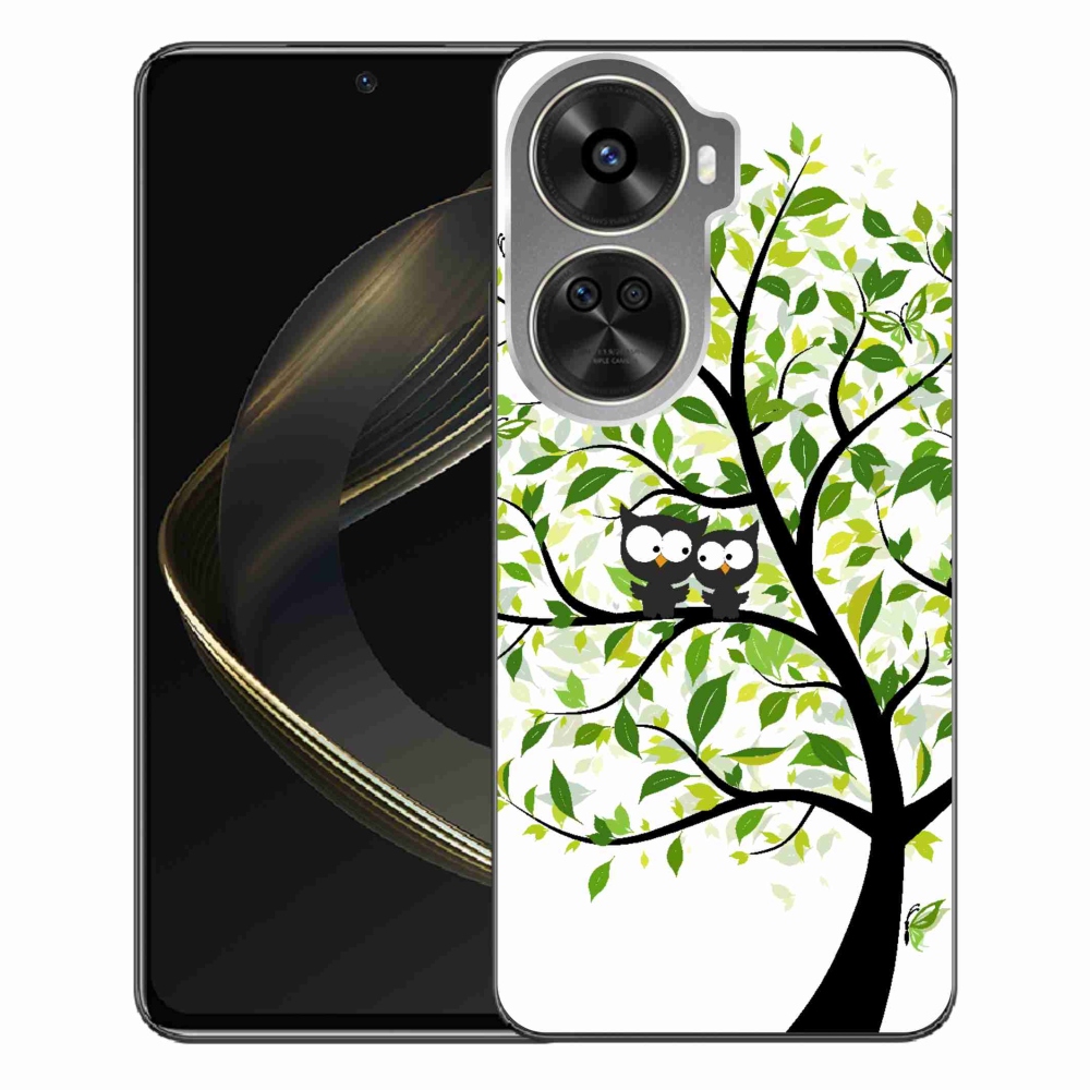 Gelový kryt mmCase na Huawei Nova 12 SE - sovičky na stromě