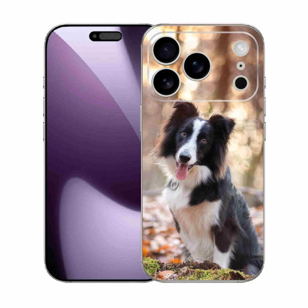 Gelový kryt mmCase na iPhone 17 Pro - border kolie 1