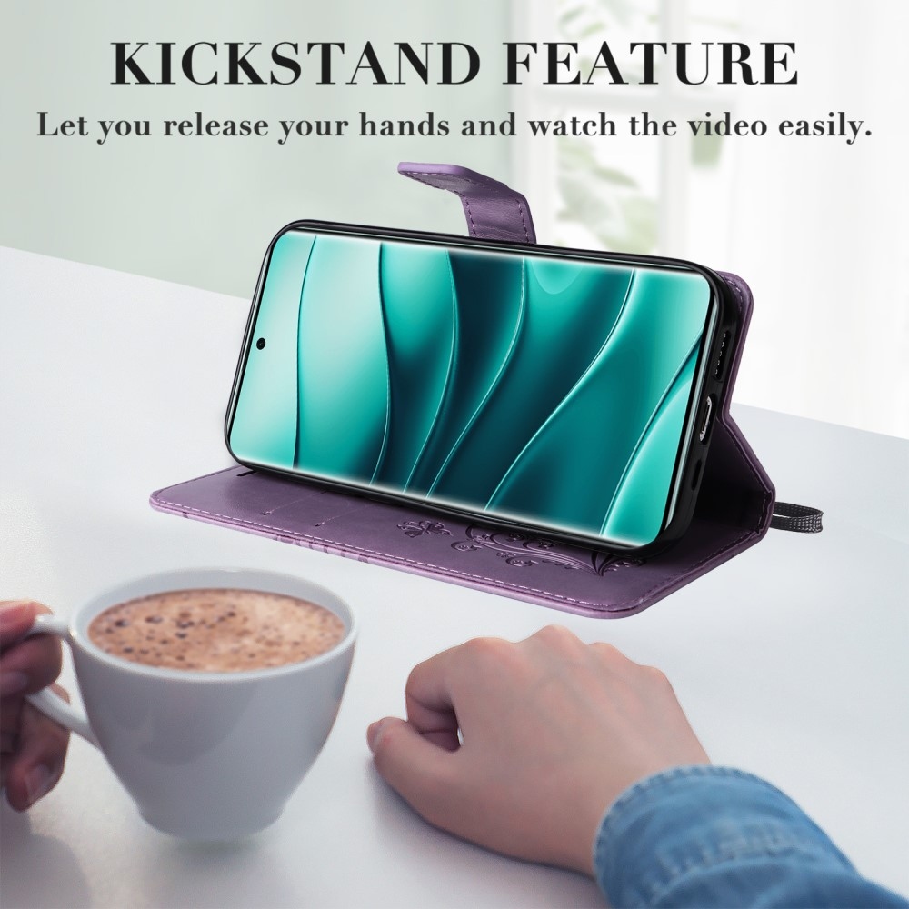 Big Butterfly knížkové pouzdro na Xiaomi Redmi Note 14 Pro 5G/Poco X7 5G/Note 14 Pro+ 5G - fialové