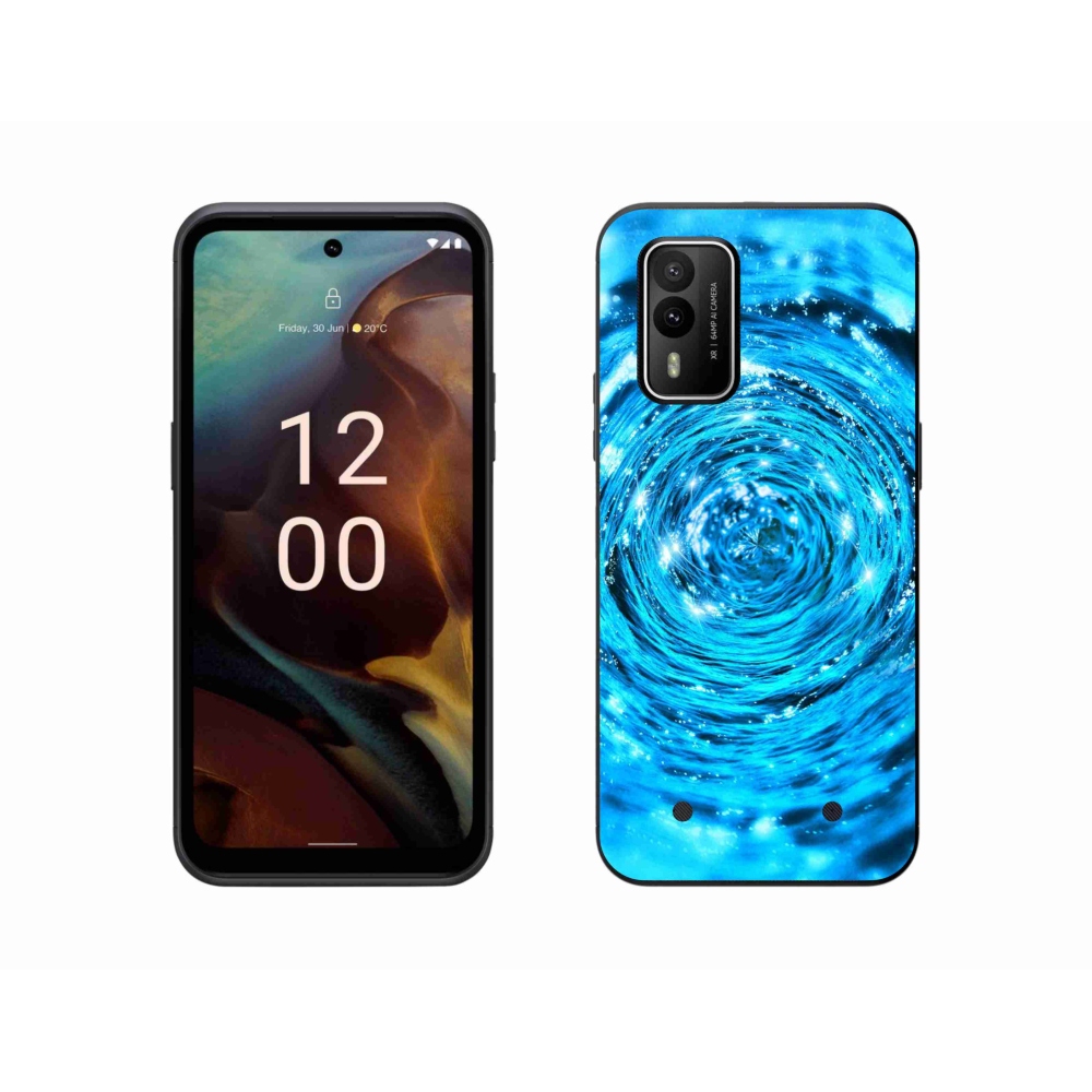 Gelový kryt mmCase na Nokia XR21 - vodní vír
