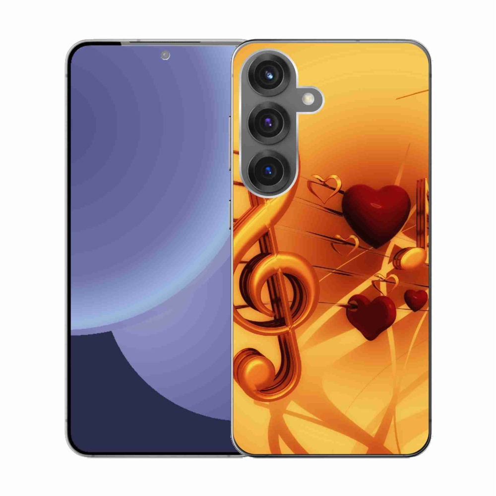 Gelový kryt mmCase na Samsung Galaxy S25 - noty