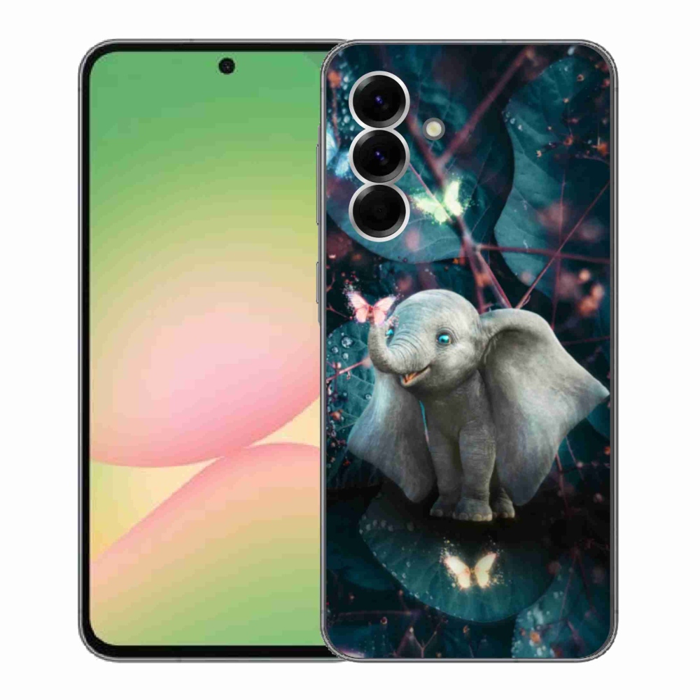 Gelový kryt mmCase na Samsung Galaxy A56 5G - roztomilý slon