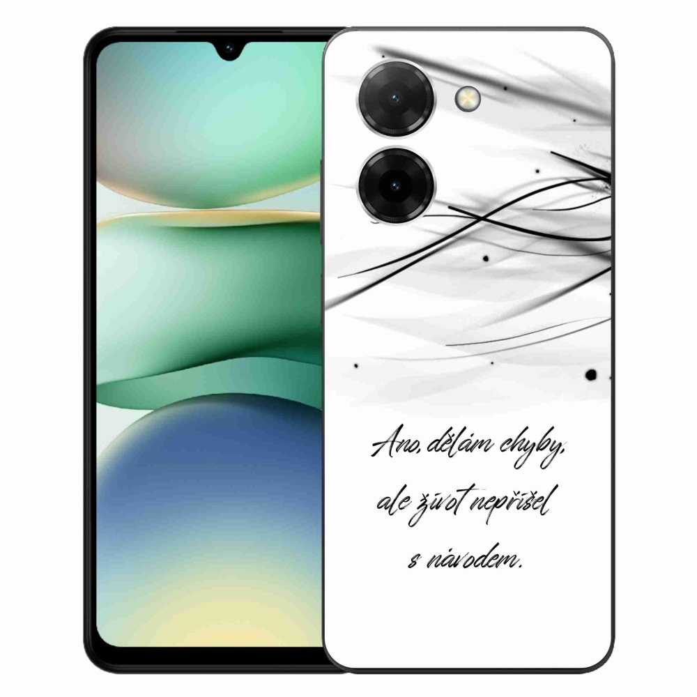 Gelový kryt mmCase na Xiaomi Redmi A5 (173.45x79.35x8.45mm) - citát bílé pozadí