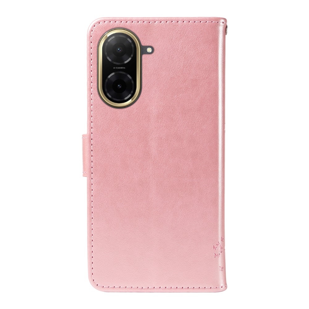 Trees knížkové pouzdro na Xiaomi Redmi A5 (173.45x79.35x8.45mm) - růžovozlaté