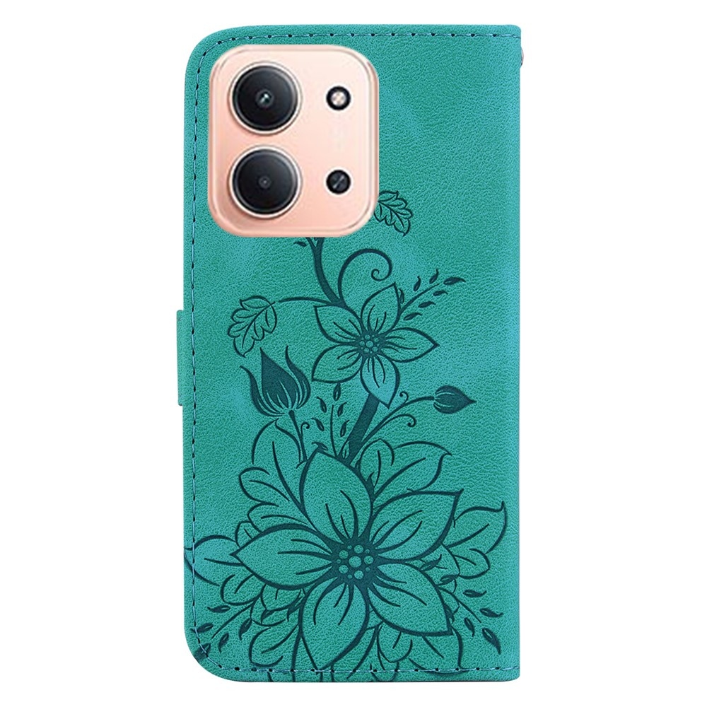 Lily knížkové pouzdro na Xiaomi Redmi 15C 4G/5G (173mm) - modrozelené