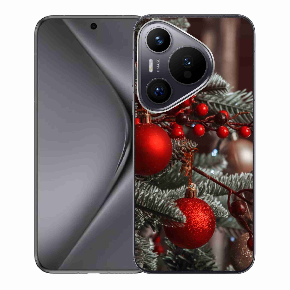 Gelový kryt mmCase na Huawei Pura 70 - vánoční ozdoby 2