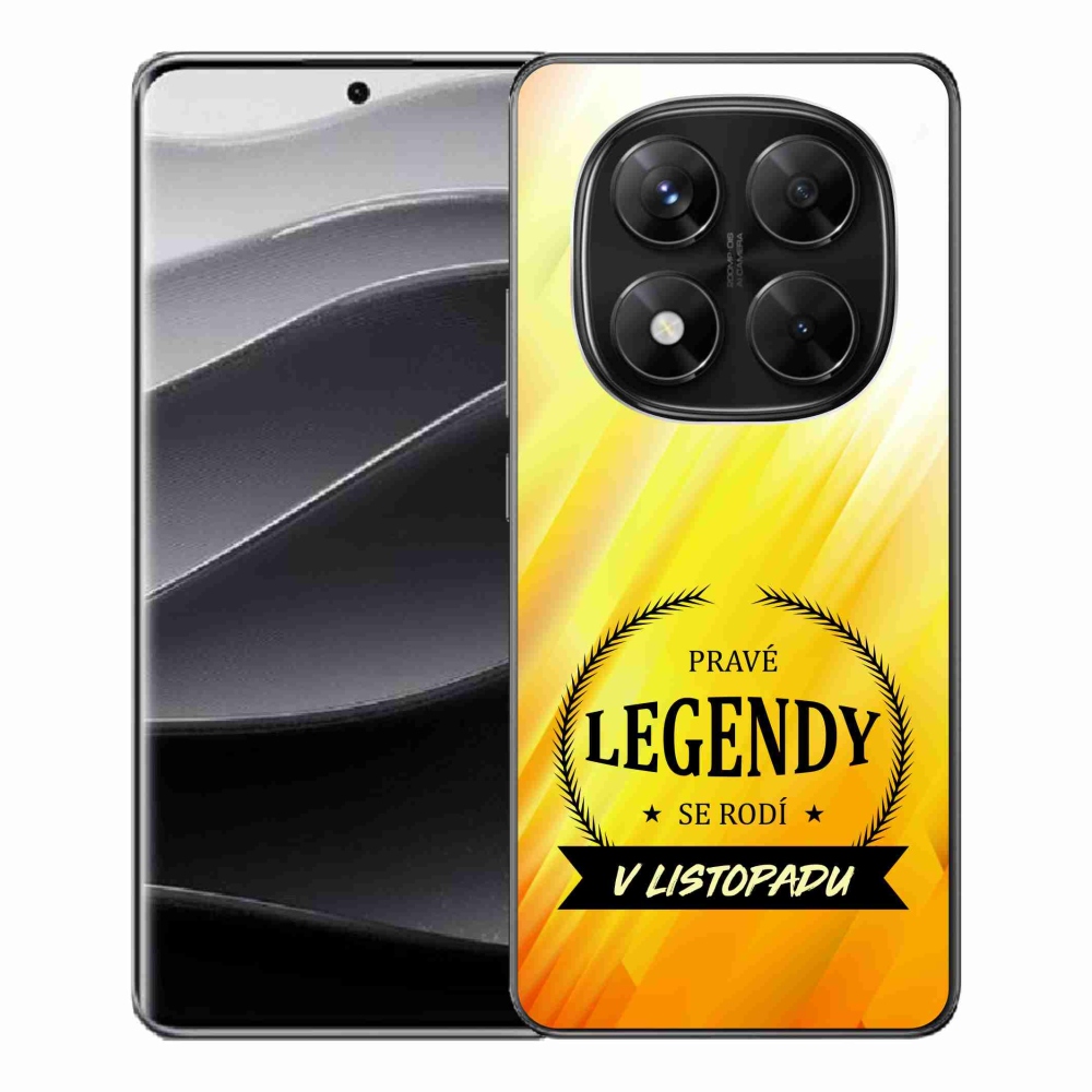 Gelový kryt mmCase na Xiaomi Redmi Note 14 Pro 5G/Poco X7 5G - legendy v listopadu žluté pozadí