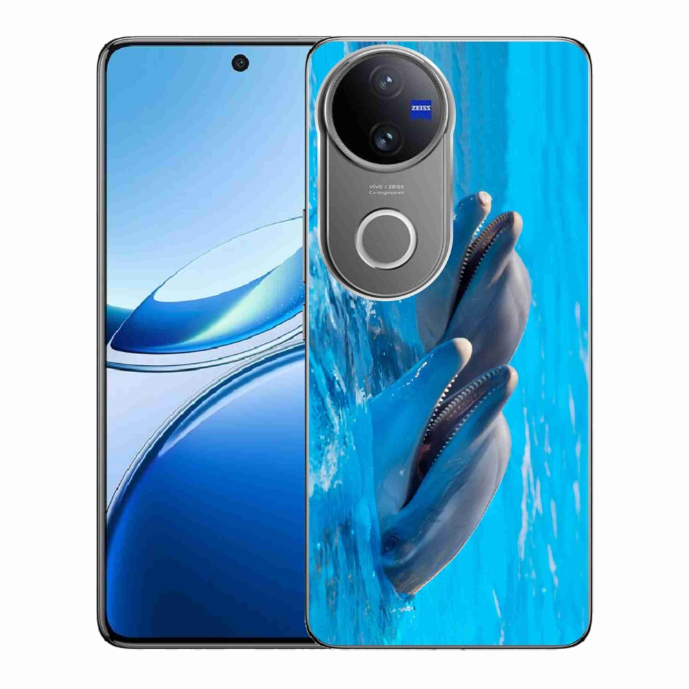 Gelový kryt mmCase na Vivo V50 5G - delfíni