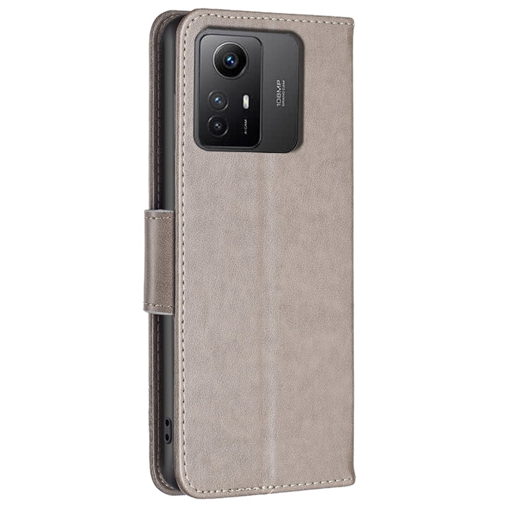 Butterfly knížkové pouzdro na Xiaomi Redmi Note 12S - šedé