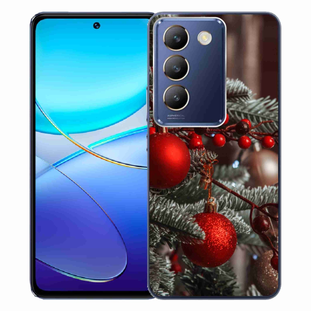 Gelový kryt mmCase na Vivo V40 SE 4G/5G - vánoční ozdoby 2