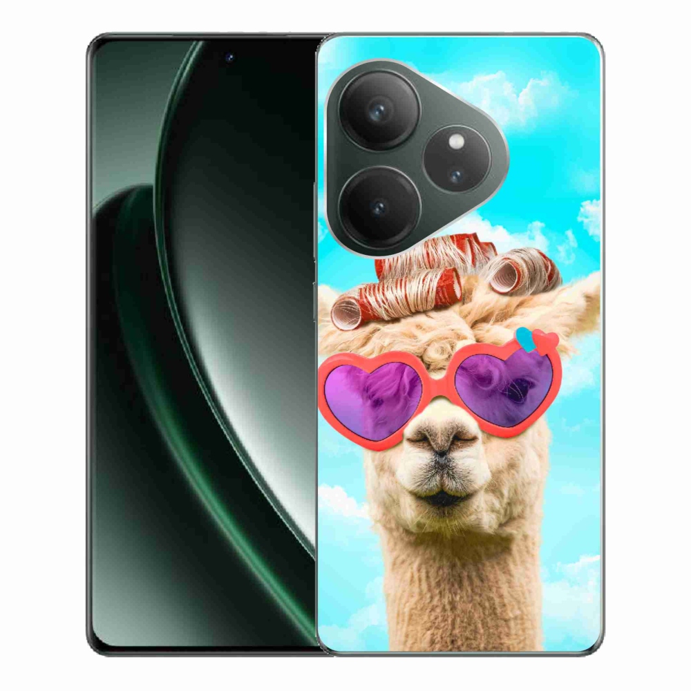 Gelový kryt mmCase na Realme GT 6 5G/GT 6T 5G - lama s brýlemi