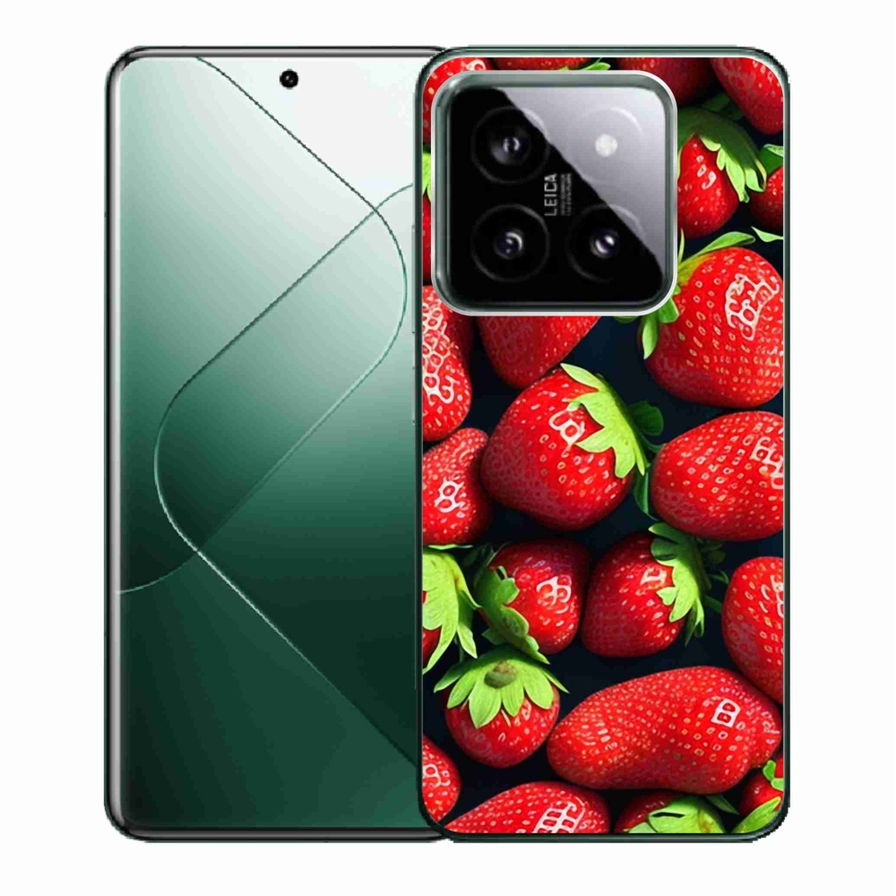 Gelový kryt mmCase na Xiaomi 14 - jahody