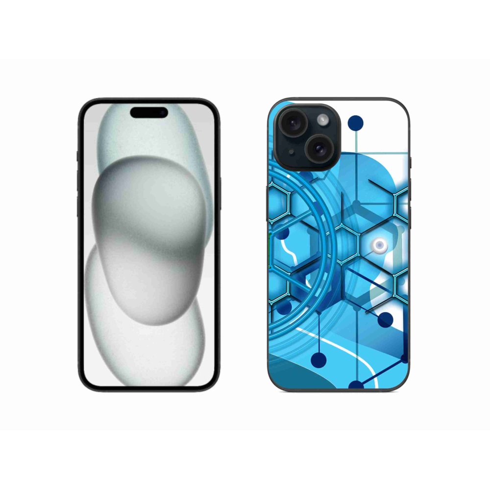 Gelový kryt mmCase na iPhone 15 - abstraktní vzor 2