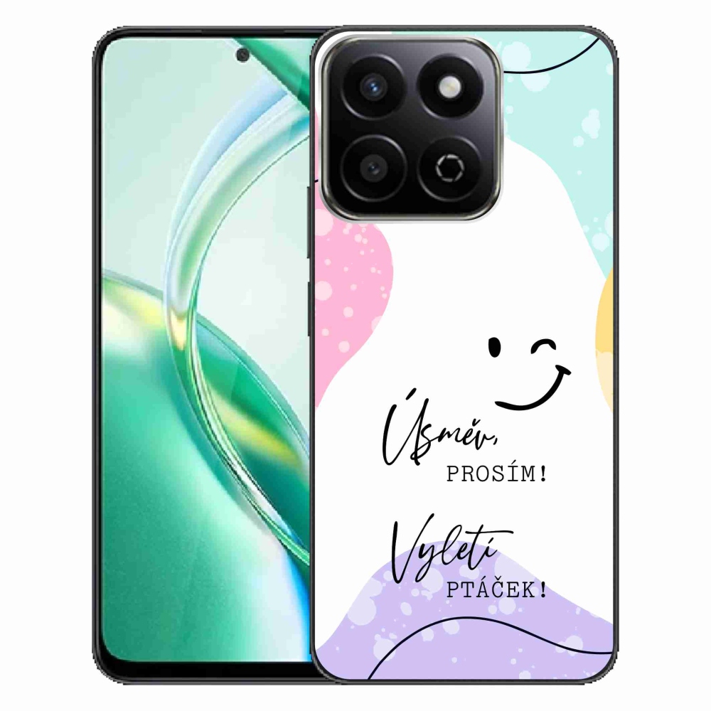 Gelový kryt mmCase na Honor 200 Smart 5G - vtipný text 4 bílé pozadí