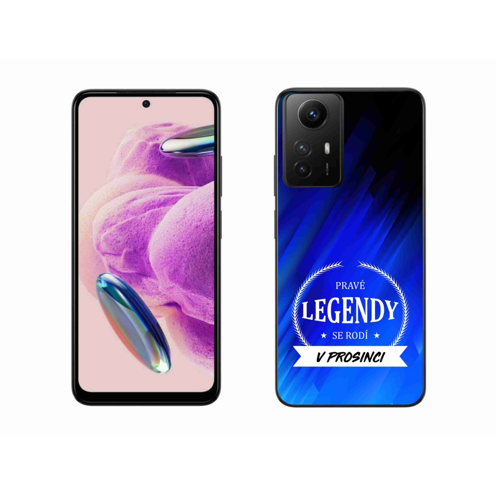 Gelový kryt mmCase na Xiaomi Redmi Note 12S - legendy v prosinci modré pozadí
