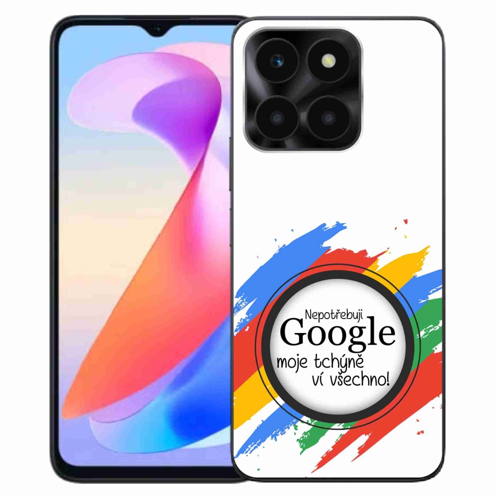 Gelový kryt mmCase na Honor X6a - tchýně ví všechno bílé pozadí
