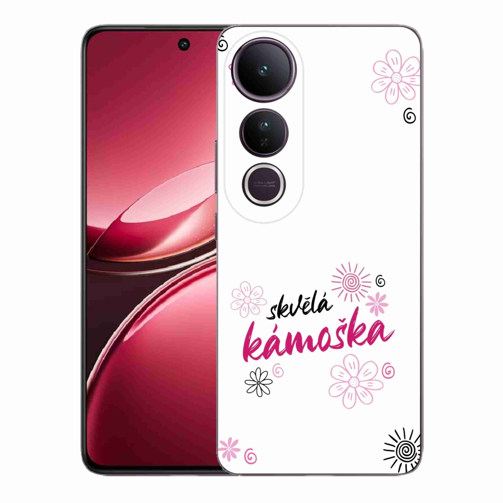 Gelový kryt mmCase na Vivo V50 Lite 4G/5G - skvělá kámoška bílé pozadí