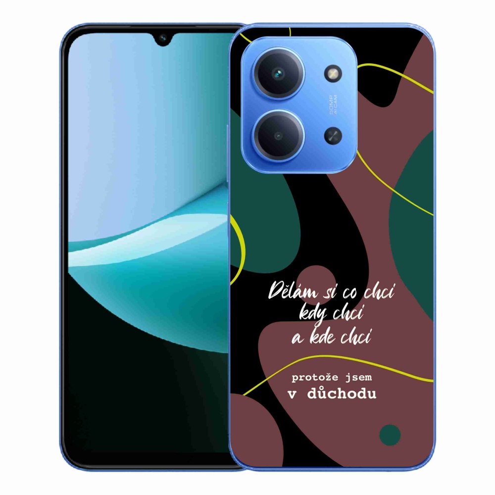 Gelový kryt mmCase na Xiaomi Redmi 15C 4G/5G (173mm) - vtipný text 10 černé pozadí