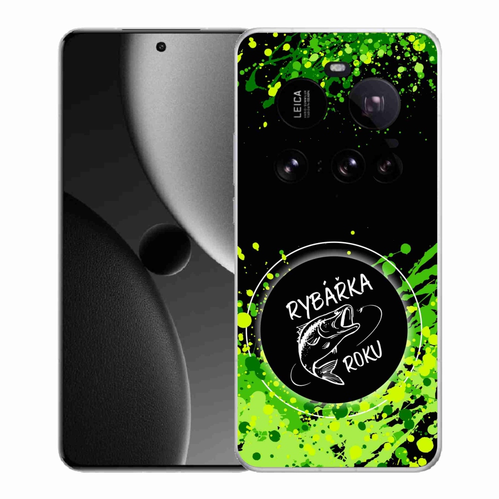 Gelový kryt mmCase na Xiaomi 15 Ultra - rybářka roku černé pozadí