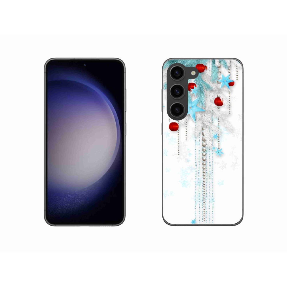 Gelový kryt mmCase na Samsung Galaxy S23 5G - vánoční ozdoby
