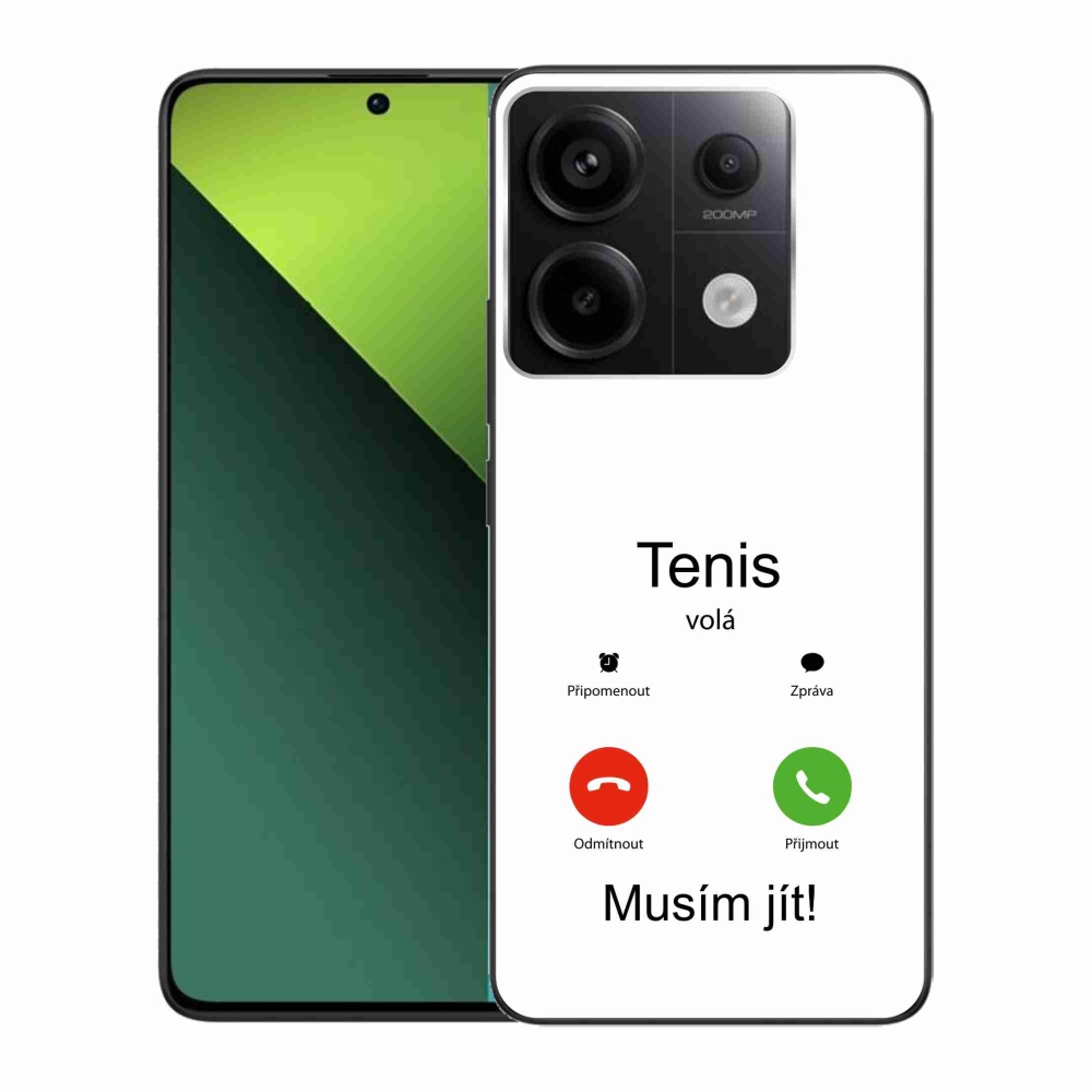 Gelový kryt mmCase na Xiaomi Redmi Note 13 Pro 5G/Poco X6 5G - tenis volá bílé pozadí