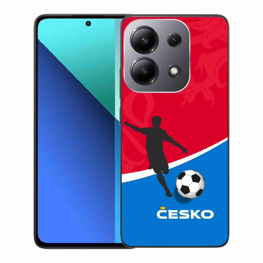 Gelový kryt mmCase na Xiaomi Redmi Note 13 - fotbal Česko